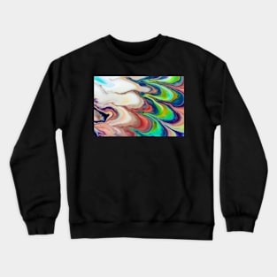 Mixing paints and colors, modern art Crewneck Sweatshirt